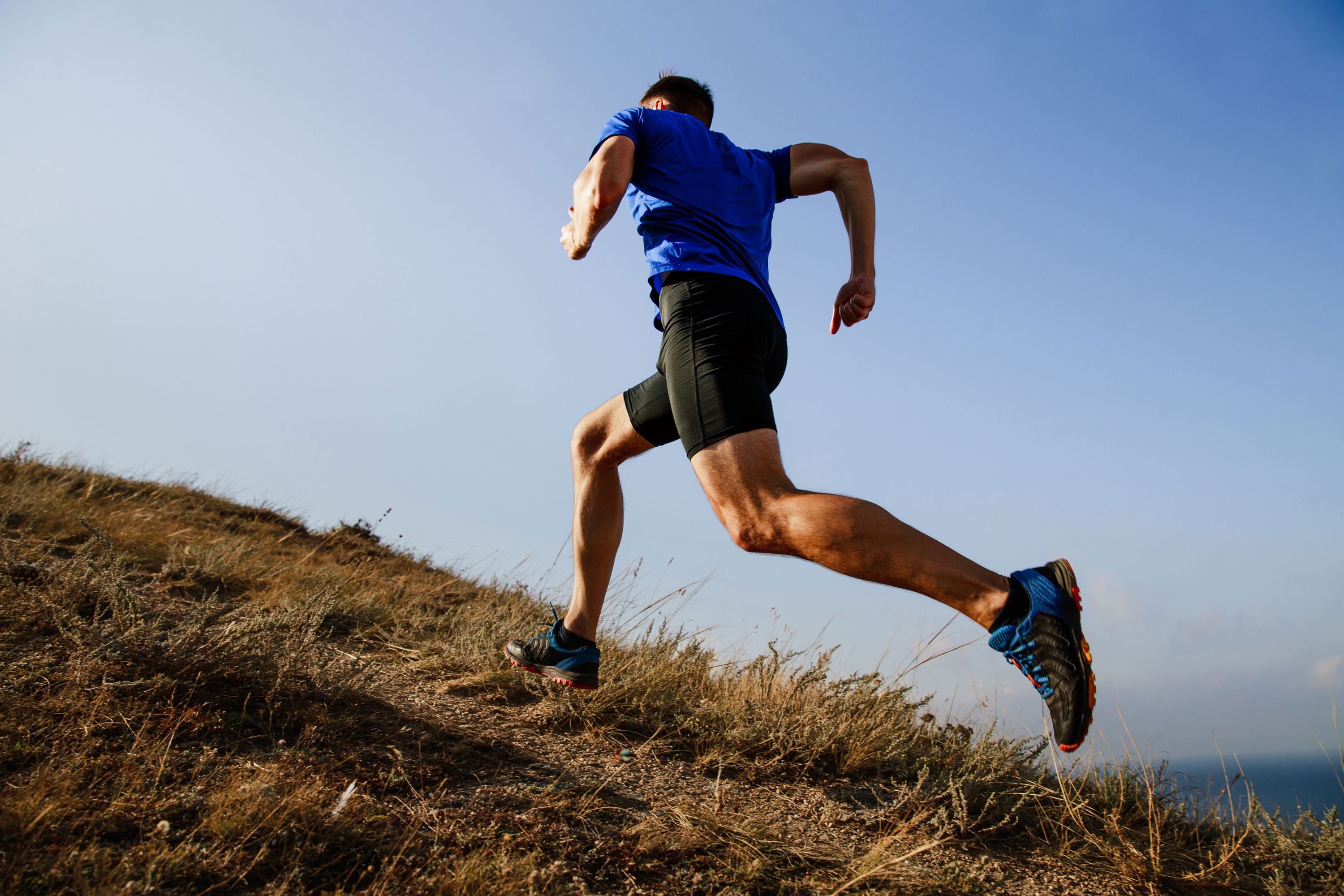 Coureur en plein effort